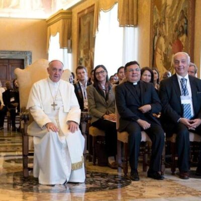 Pictured: 2017 Conference attendees with Pope Francis